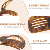 Women's Oval Hair Claw Clips – Seamless Non-Slip Matte Design, 4 & 6-Piece Sets