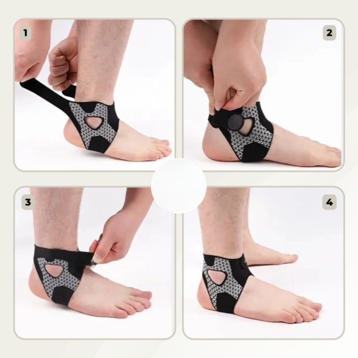 Enhanced Product Title: "Verstellbare Knöchelbandage mit Klettverschluss – Optimaler Halt und Stabilität für Verletzungsprävention" 

This title includes relevant keywords while emphasizing the product's features and benefits, making it more appealing for