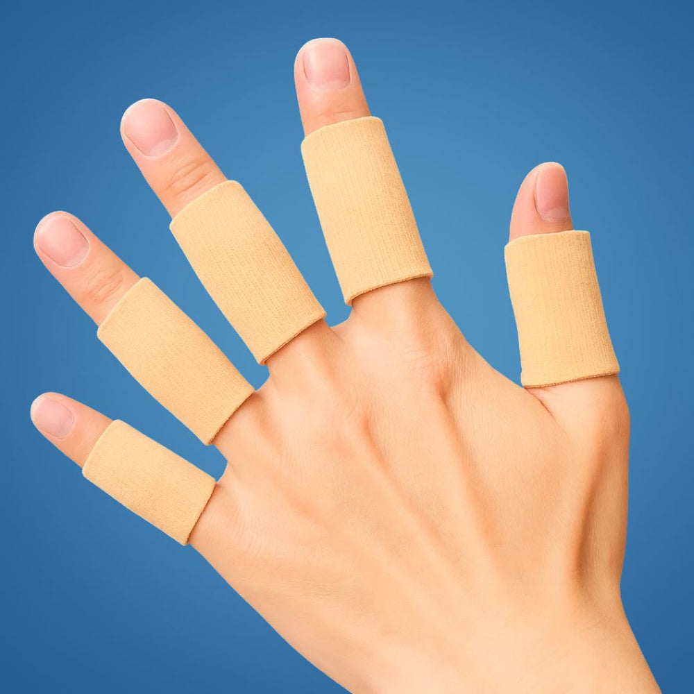 Breathable Finger Protection Sleeves – Elastic Fabric, Washable & 4 Colors