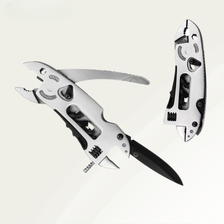 9-in-1 Multitool – Stainless Steel, 440C Blade & Foldable 12.2 cm