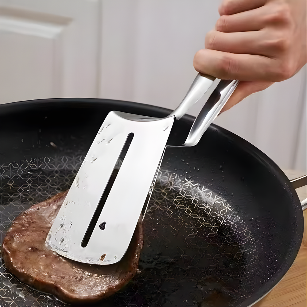 Optimized Product Title: **Edelstahl Wendegreifer – Multifunktionales Werkzeug zum Wenden und Greifen für Grill und Küche** 

This title includes relevant keywords and highlights the product's multifunctionality, making it more appealing for Google Shoppi
