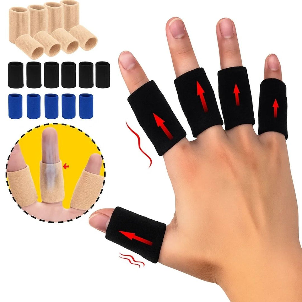 Breathable Finger Protection Sleeves – Elastic Fabric, Washable & 4 Colors