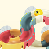 Bath Toy Water Slide Set – 34-Piece ABS, Suction Cups & Rubber Ducks for Kids 2+