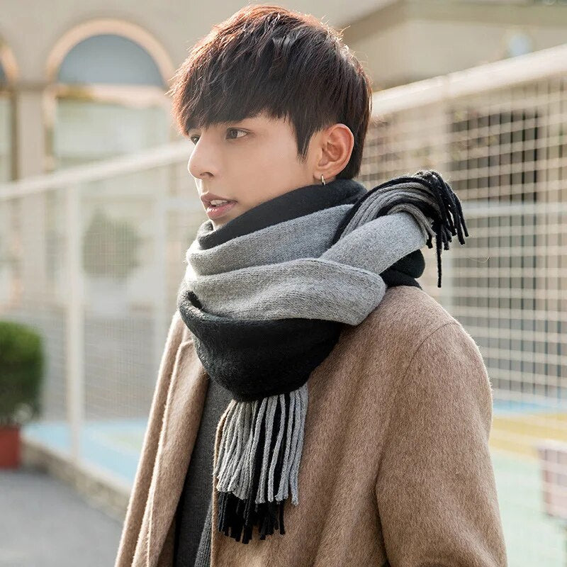 Long Cashmere Scarf | Super Soft, with Tassel Design!