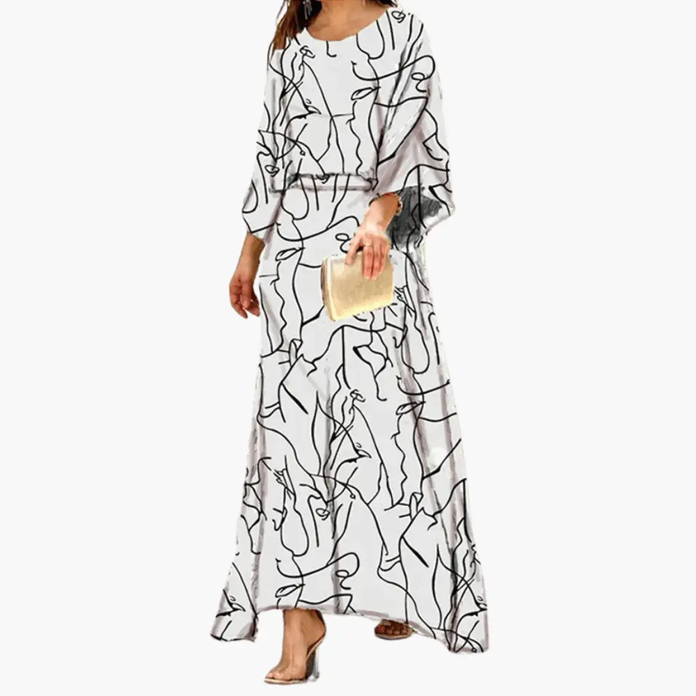 Women's Maxi Dress – Boho Print, Relaxed Fit & Summer Style