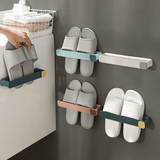 No-Drill Wall Shoe Holder – Adhesive Mount, PP Plastic & 4 Colors