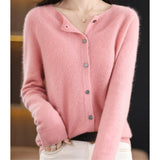 Ladies' Round Neck Cardigan – Amalia Autumn Enchantment