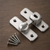 Aluminum Door Latch Lock – Corrosion-Resistant, Silver, 2-Pack with Screws