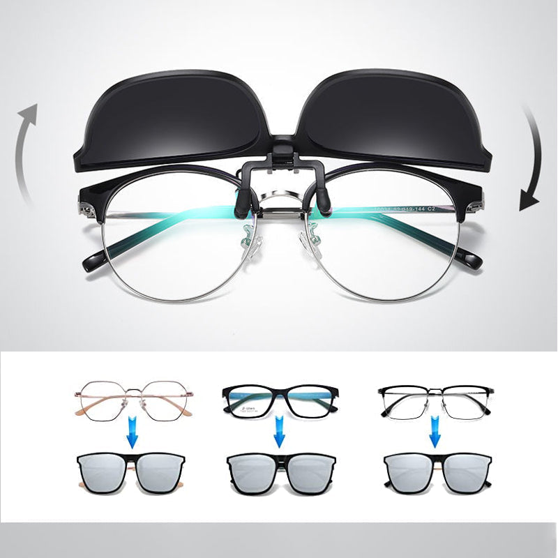 BowLift | New polarized clip-on folding sunglasses