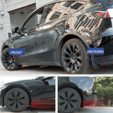 Car Fender Mud Flaps – TPE Material, Black & Tesla Model 3/Y Compatible