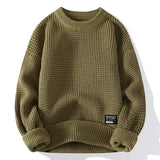 Enhanced Product Title: Silas™ Premium Waffle Knit Pullover - Stylish & Comfortable Sweater for Men/Women

This optimized title includes relevant keywords that potential customers might search for, while also highlighting the product's unique features and