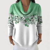 Enhanced Product Title: "ALORA Floral Pattern Cowl Neck Pullover - Stylish Women's Sweater for Cozy Comfort" 

This title includes relevant keywords while maintaining clarity and appeal for potential customers.