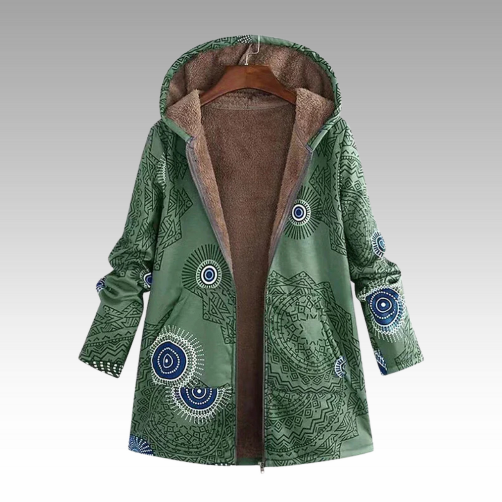 Enhanced Product Title: Cozeva™ Boho-Inspired Winter Jacket - Stylish & Cozy Outerwear for Cold Weather 

This title includes relevant keywords while emphasizing style and comfort, making it more appealing for Google Shopping searches.