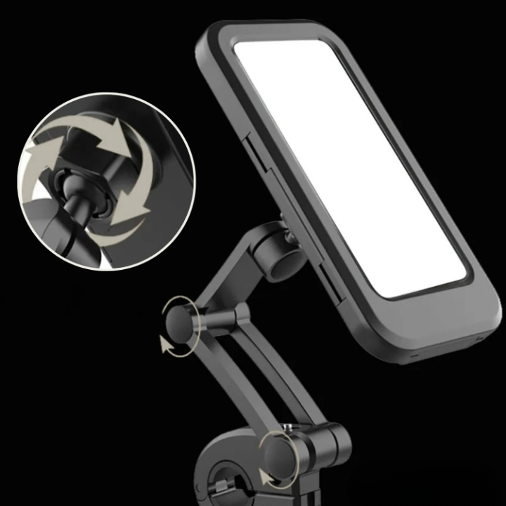 Waterproof Bike Phone Mount – 360° Rotation, Up to 6.7-Inch & Tool-Free