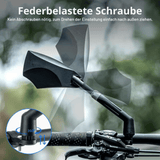 Fahrrad Rückspiegel mit 180° Sichtfeld und 360° Verstellung