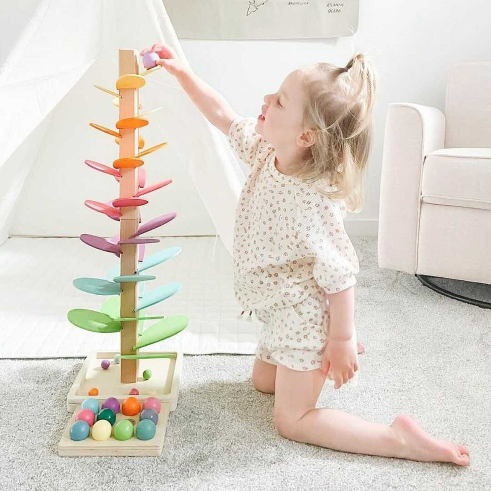 Interactive Rainbow Marble Tower – Luca
