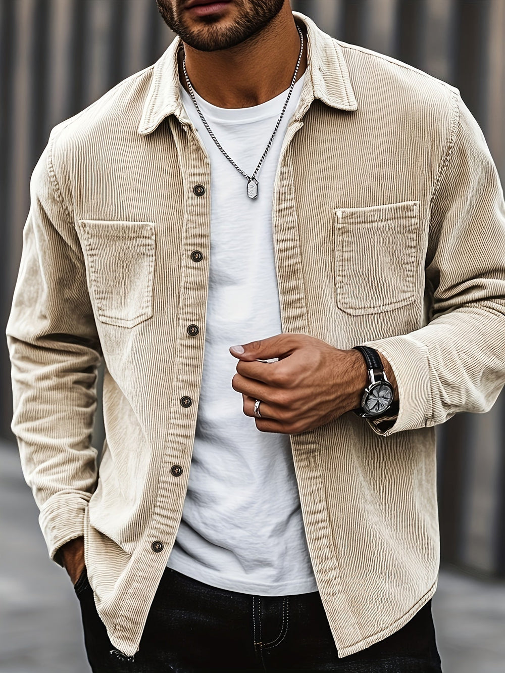 Johan™ Men's Corduroy Shirt Jacket - Stylish & Versatile Outerwear for Every Season