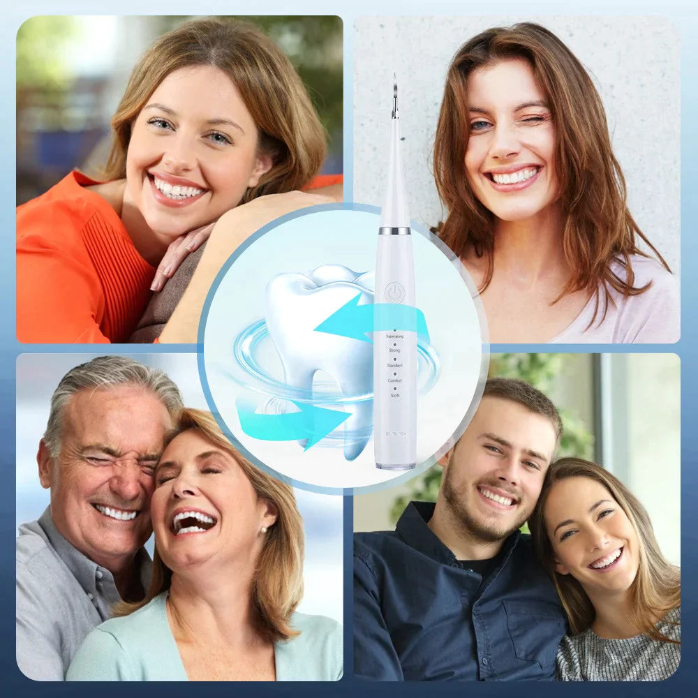 Ultrasonic Electric Tooth Cleaner – 5 Modes, 31,000 VPM & USB Rechargeable