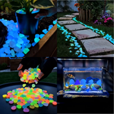 Glow-in-the-Dark Garden Pebbles – Solar-Charged Resin, 10-Hour Glow, Garden & Aquarium Safe
