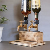 Wood Beverage Dispenser – 5L, Metal Tap & Bar Serving