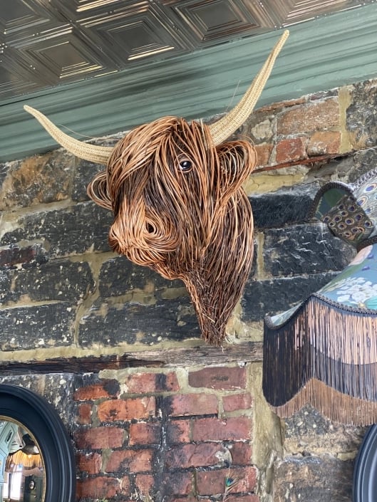 Cow Wall Sculpture - Bowie