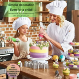 Enhanced Product Title: "Tulpen-Spritztüllen-Set – 12 Teile mit Silikon Spritzbeutel & Adapter für perfekte Tortendekoration" 

This version includes keywords that potential customers might search for, such as "Tortendekoration," while maintaining clarity
