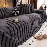 Plush Sofa Cover – Non-Slip Backing, Machine Washable & 5 Sizes in 9 Colors