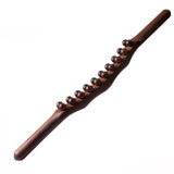 Wooden Massage Roller Stick – Beech Wood, 5 Massage Balls & Lymphatic Drainage