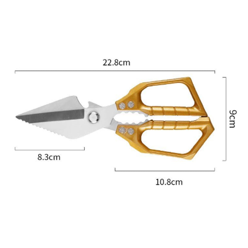 Multifunctional Kitchen Shears – Stainless Steel, Bone & Meat Cutting & Dishwasher Safe