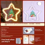 LED Christmas Marquee Star Pendant Light – Battery Operated Hanging Decoration