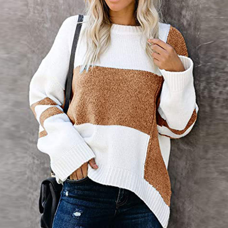 Striped Casual Women's Sweater - Juliette - 2