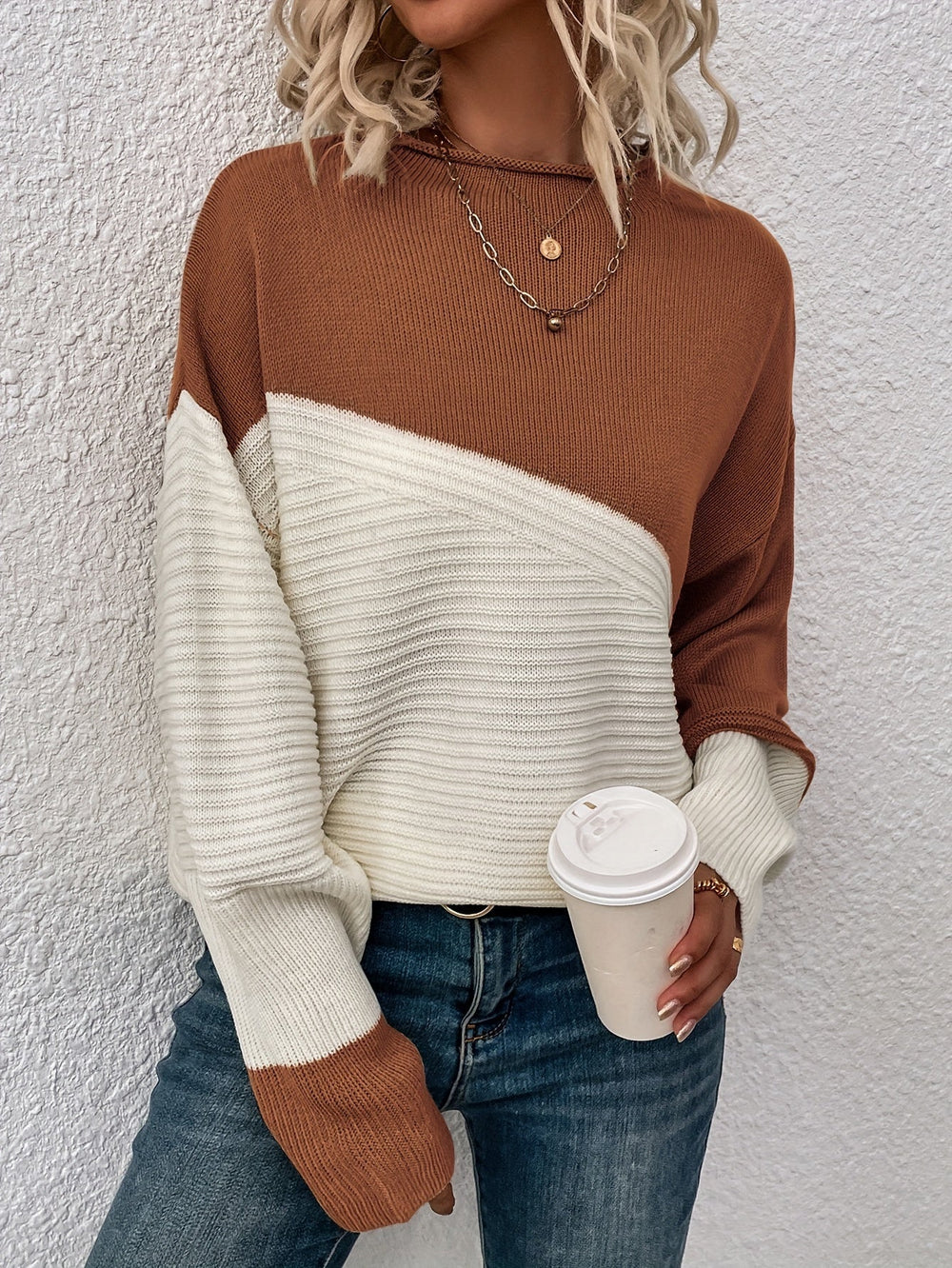 Zelda™ Elegant Color Block Pullover Sweater for Women - Stylish & Comfortable Knitwear