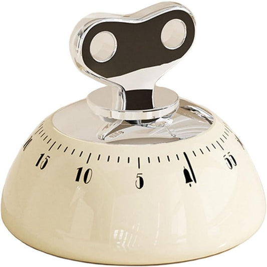 Magnetic Mechanical Kitchen Timer – 55-Minute Range, Loud Alarm & Battery-Free