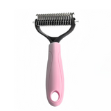 Double-Sided Dog Grooming Comb – Detangling & Thinning, Non-Slip Handle & 2 Sizes