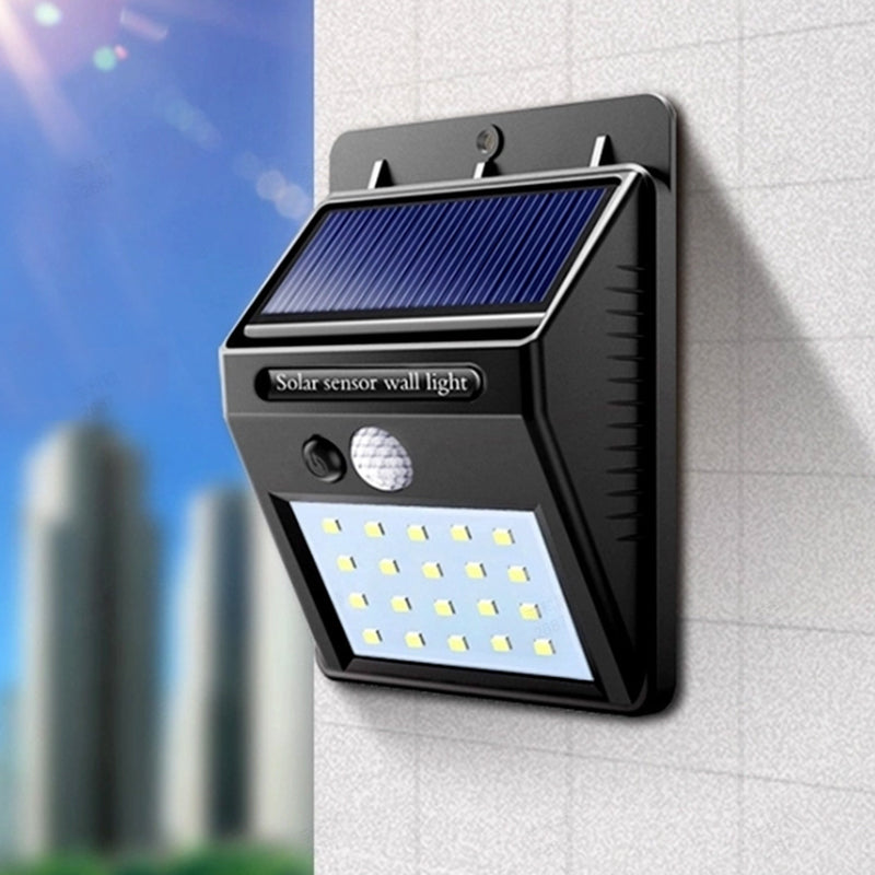 Solar LED Wandleuchte mit Bewegungsmelder – Wasserdicht