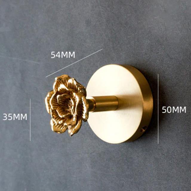 Brass Wall Hooks – Solid Brass, Animal Head Design & Gold Finish