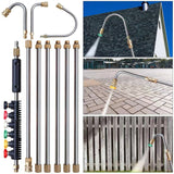 Pressure Washer Telescopic Extension Wand – 275 Bar, 1/4" Quick-Connect & Nozzle Set