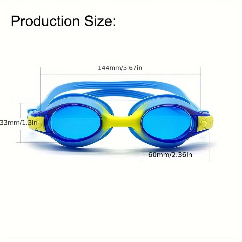 Kids Swim Goggles – Anti-Fog, Leak-Proof Silicone, Adjustable Strap, Ages 3–12