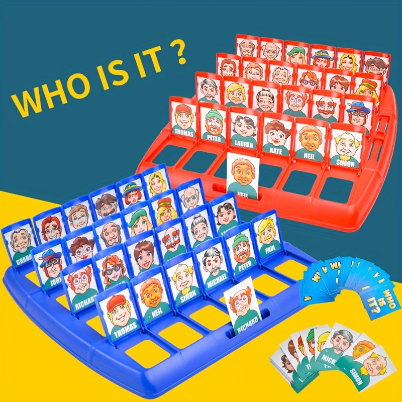 Guess Who Board Game – 2 Players, Logic Guessing Game & 19.8×20cm Compact Set