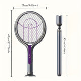Electric Mosquito Swatter – Telescopic Handle, UV Light & USB Rechargeable