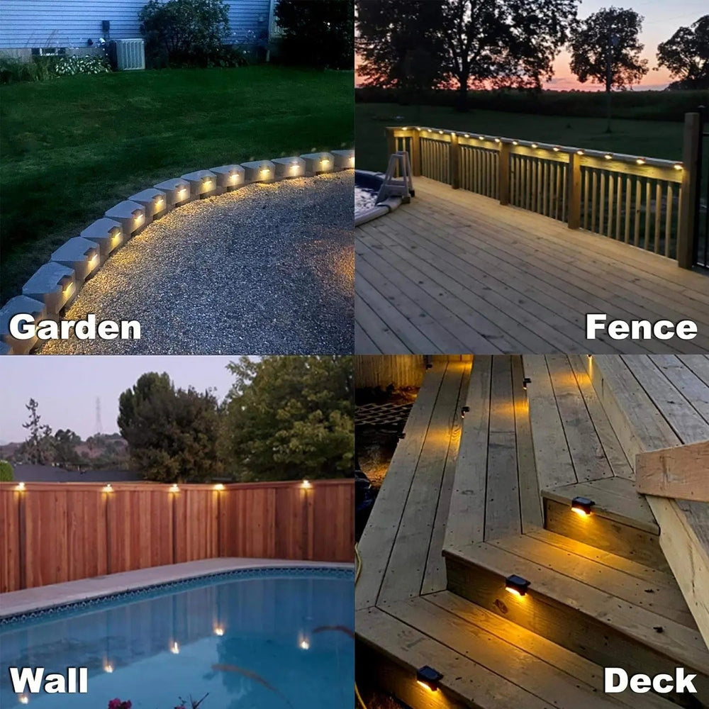 Enhanced Product Title: "4er-Set Wetterfeste Solar-Terrassenlichter – Energiesparendes Außenlicht für Garten und Terrasse" 

This title includes relevant keywords and phrases that can improve visibility on Google Shopping while clearly describing the prod