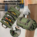 Roll-Up Tool Bag – Multiple Pockets, Removable Trays & Carry Handle
