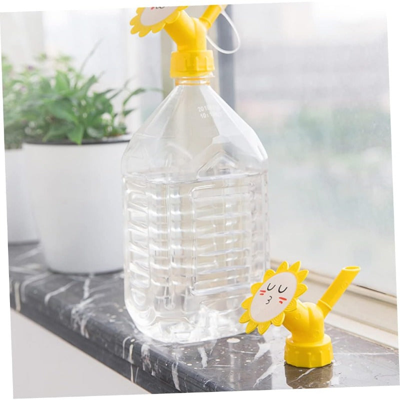 Sunflower Bottle Watering Spouts – 6-Pack, Plastic & Universal Bottle Fit