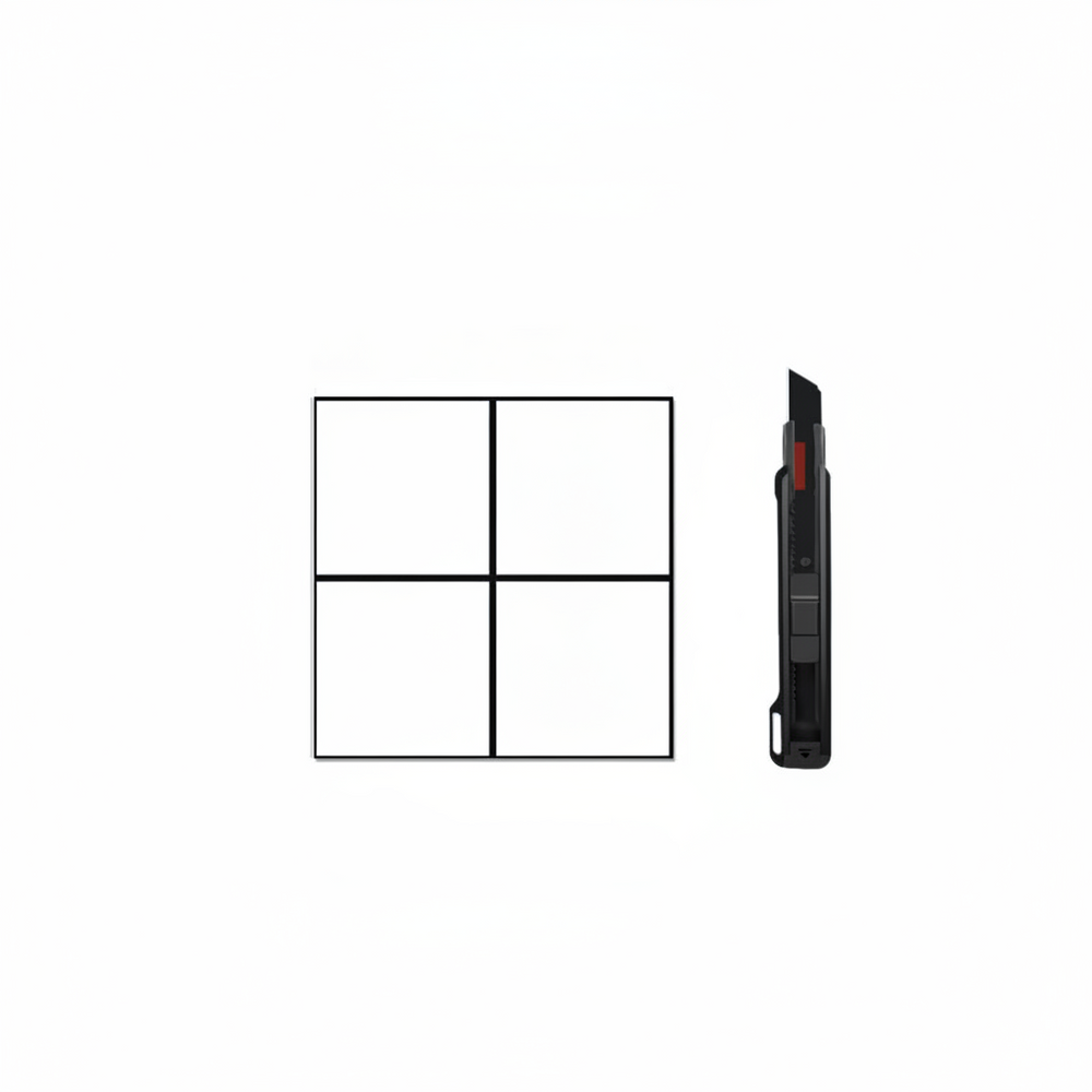 Self-Adhesive Vinyl Floor Tiles – Waterproof, 30×30 cm & 4-Pack Peel-and-Stick