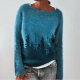 SILVIA Retro Pullover Sweater - Vintage Style Knitwear for Women