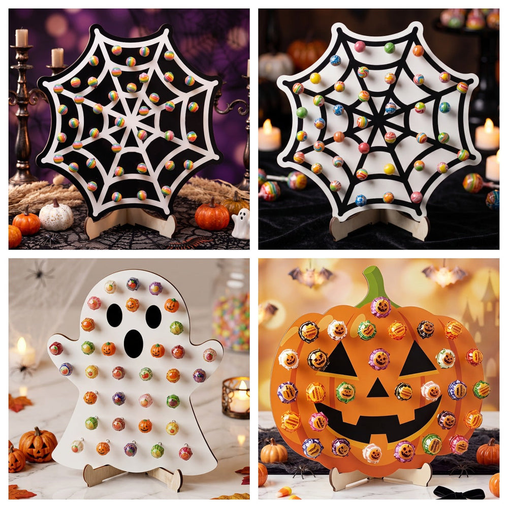 4-Piece Halloween Lollipop Display Stand Set
