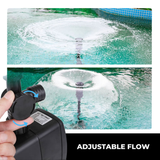 LED Garden Fountain Pump – 2000L/h, 12 LED Lights & IP68 Waterproof