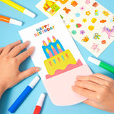 Rainbow Scratch Art Kit – Cartoon Designs, Scraper Tool & Storage Box