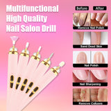 5-in-1 Electric Nail Polisher - Portable Manicure Tool with LED Light for Professional Results