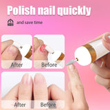 5-in-1 Electric Nail Polisher - Portable Manicure Tool with LED Light for Professional Results